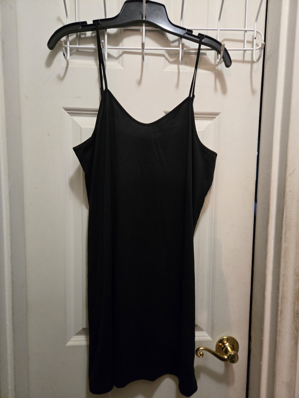 Kensie - Simple Black Spaghetti Strap - Slip / Chemise / Shift